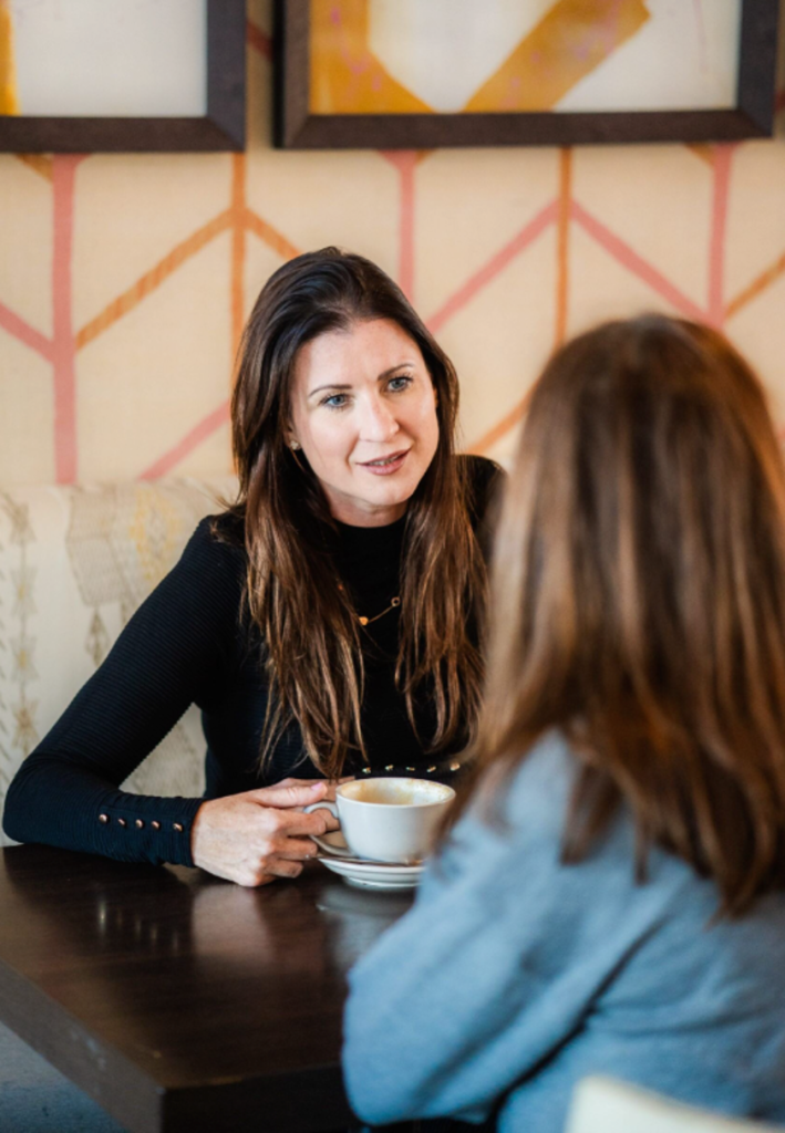 Ursula Crilly in a one-to-one coaching session